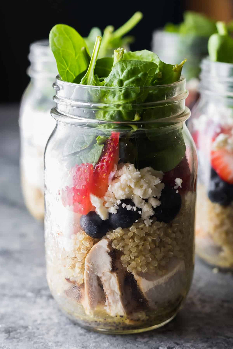 Mushroom Quinoa Berry Salad